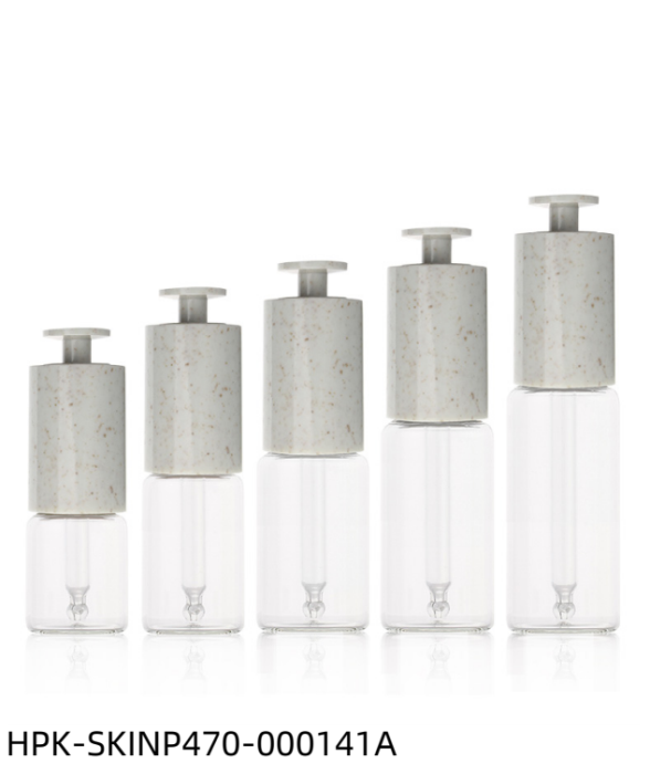 Glass Bottle with Grey T-shaped Push-button Pipette Cap